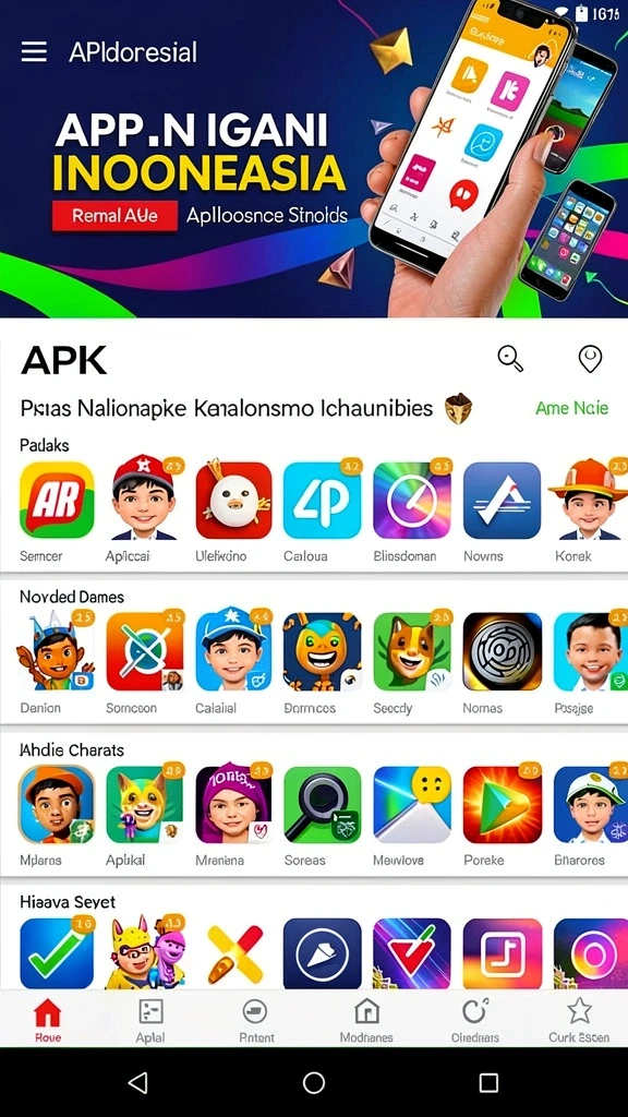 qqstar - Tampilan antarmuka yang menarik dan mudah dinavigasi.